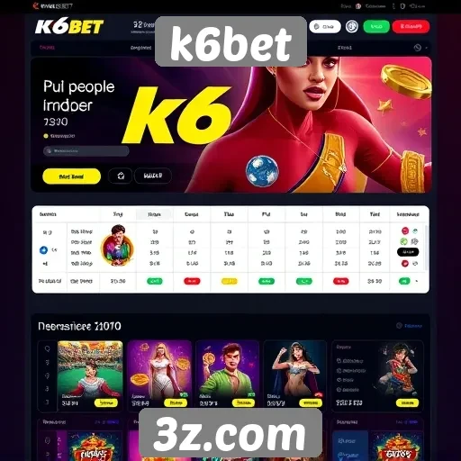 Interface e usabilidade da plataforma k6bet